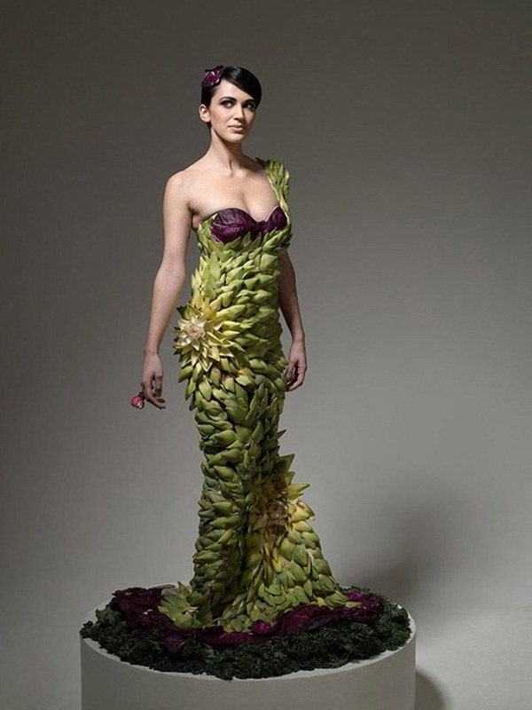 Dresses Made Out of Real Food Amusing